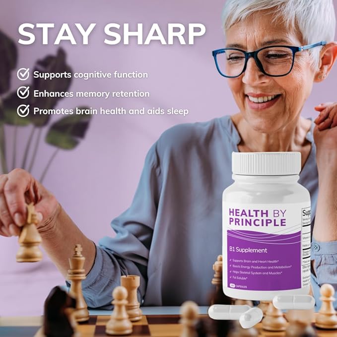 B1 Supplement(TTFD) – Energy Production Cognitive HealthDigestion Support – 100 Capsules