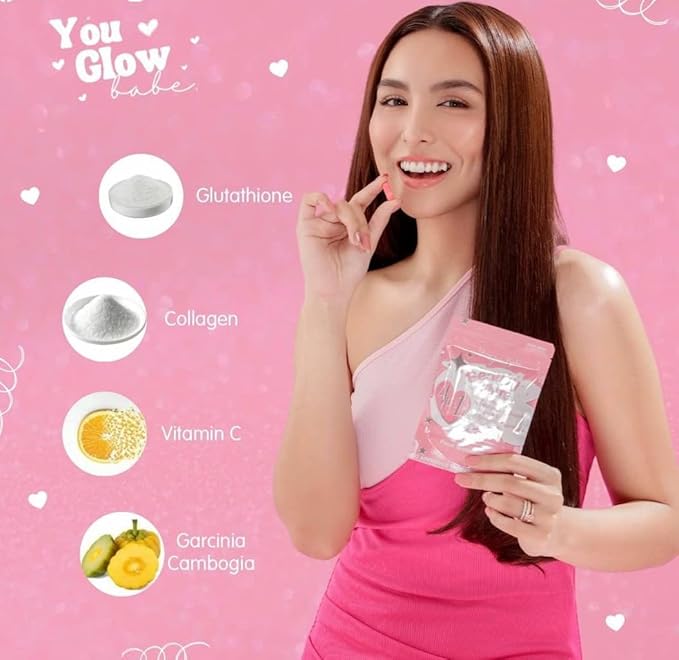 Beauty White 4 in 1 Glutathione Food Supplement Size 15gram Each (Pack of 2) 30 x 2-60 Capsules