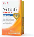 GNC Probiotic Complex Daily Need Supplement Provides Digestive and Immune Support 50 Billion CFUs 60 Vegetarian Capsules 60 Servings