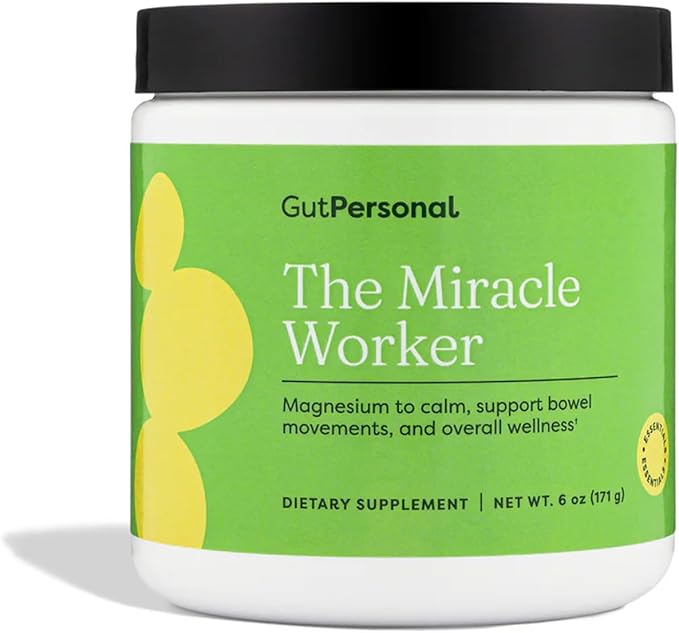 The Miracle Worker Magnesium Glycinate Powder for Sleep - Chelated Magnesium Drink Powder Supplement Helps Reduce Stress &amp Regularity While Easing Muscle Cramps with Strawberry Flavor - 30 Serving