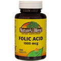 Nature's Blend Folic Acid 1000 mcg - 1000 Tablets Pack of 3