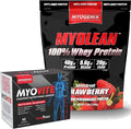 Myogenix Myovite Multivitamin &amp Myolean Strawberry Whey Protein Bundle – Complete Daily Nutrition with 40g High-Protein Whey – Support Energy Muscle Growth &amp Recovery