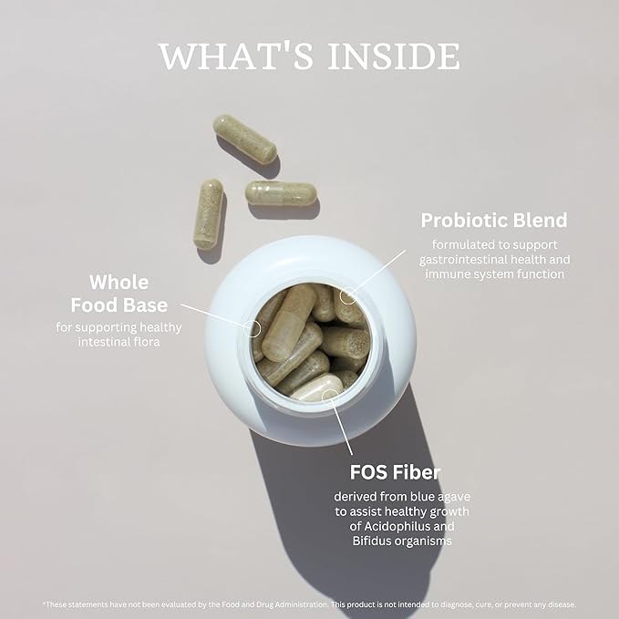 VTC VitaTradingCo. Probiotic Gut Defense | Probiotics and Prebiotics for Gut Health &amp Digestion | 1 Billion CFU with Whole Food Base | 90 Capsules
