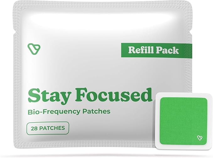 Refill Pack of 28 Stay Focused Patches | Vibrants Bio-Frequency Patch for Focus