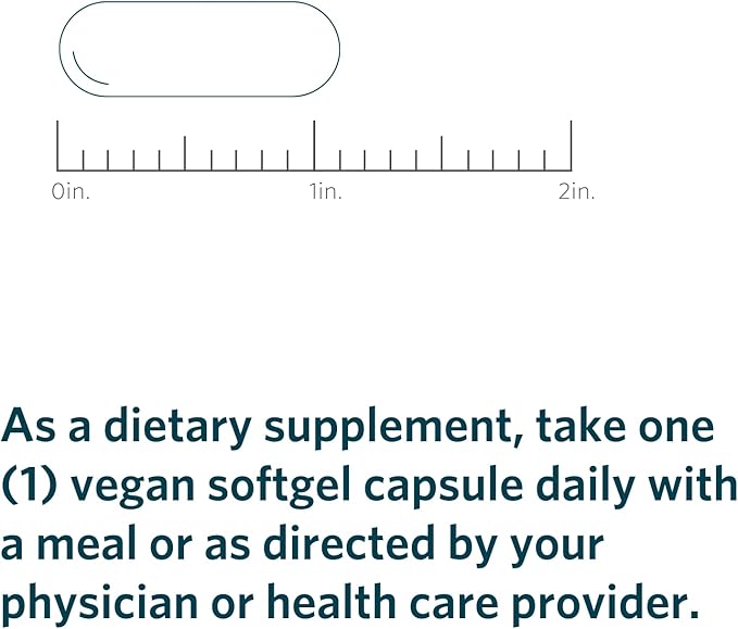 Cooper Complete Advanced Omega-3 Plant-Based Vegan Softgels 675mg Omega-3 225 mg EPA &amp 450mg DHA 30 Servings
