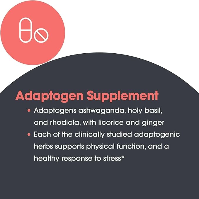Allergy Research Group Nutricology Botanical Adapt - Stress Support Adaptogens Supplement HPA Ashwagandha Rhodiola and Holy Basil Cortisol Manager - 60 Count