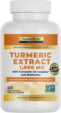Nature's Lab Turmeric Curcumin C3 Complex 1000mg - Turmeric Extract 1000mg &amp BioPerine 5mg Standardized to 95% Promotes Cardiovascular Immune Joint Skin Health - 120 Capsules (60 Day Supply)