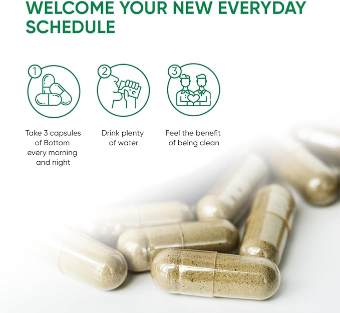 Bottom Fiber Supplement for Effortless Prep Time - Helps Promote Digestive Regularity - Psyllium Husk Based - for Men Who Bottom 90 Capsules