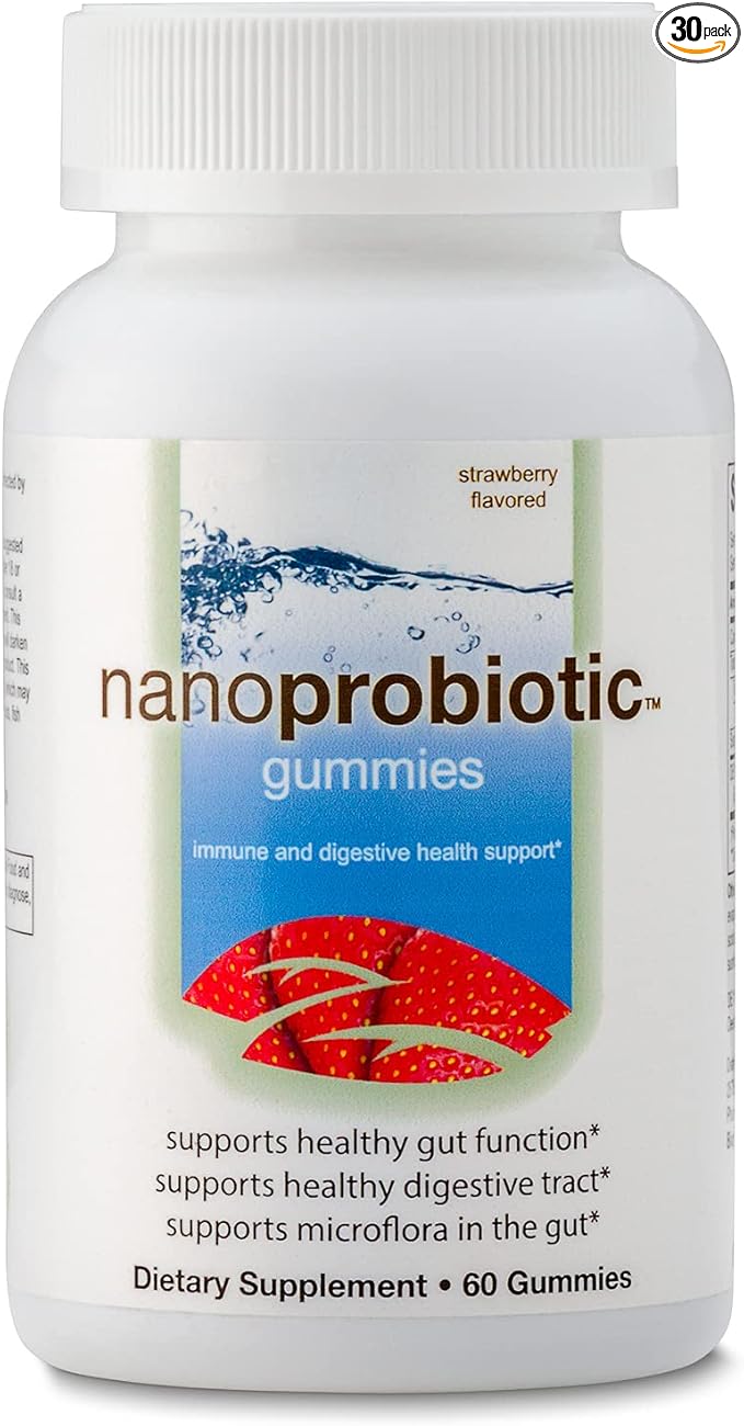 Biopharma Scientific Nanoprobiotic Gummies | 30 Servings | Probiotic Bacillus Subtilis | 5 Billion CFU