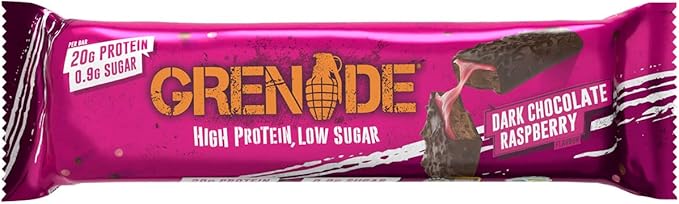 Grenade High Protein Bar - Dark Chocolate Raspberry 12 x 60 g
