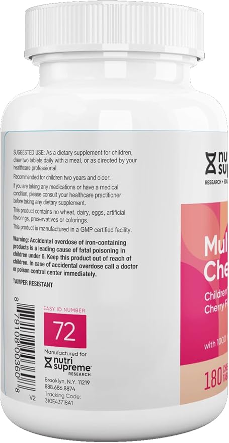 Nutri Supreme Research Kids Cherry Flavor 180 Wafers