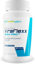ViraFlexx Max Pro - Improved Circulatory Health Formula - Our Best Nitric Oxide Blood Flow Supplement For Men - Mens Blood Circulation Pills For The Head - Advanced Blood Flow Vasodilator Supplements