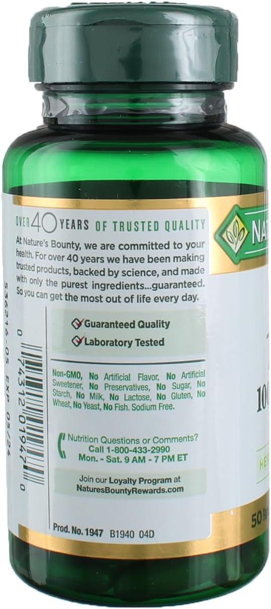Nature's Bounty Milk Thistle 1000 mg 50 Softgels (3 Pack)