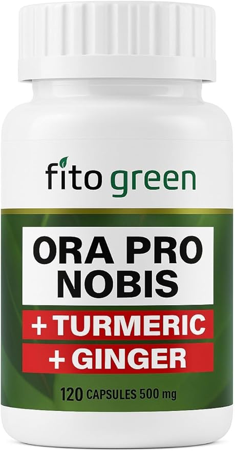 Ora Pro Nobis with Turmeric and Ginger Supplement (Cúrcuma + Gengibre) – 120 Capsules 500mg Made in Brazil