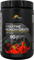 Micronized Creatine Monohydrate by NevaSet 3-Month Supply of 5000mg Creatine supplement for muscle growth increased strength enhanced energy improved athletic performance cognitive health. Cherry