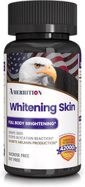 Skin Whitening Supplement Infused with Grape Seed Extract Glutathione Vitamin B3 and Vitamin C - 60 Tablet