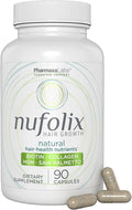 Natural Hair Growth Supplement – Biotin Zinc MSM Collagen Saw Palmetto Horsetail &amp Astaxanthin for Thicker Fuller Shiny Hair – Nourishes Follicles Reduces Thinning – 90 Capsules