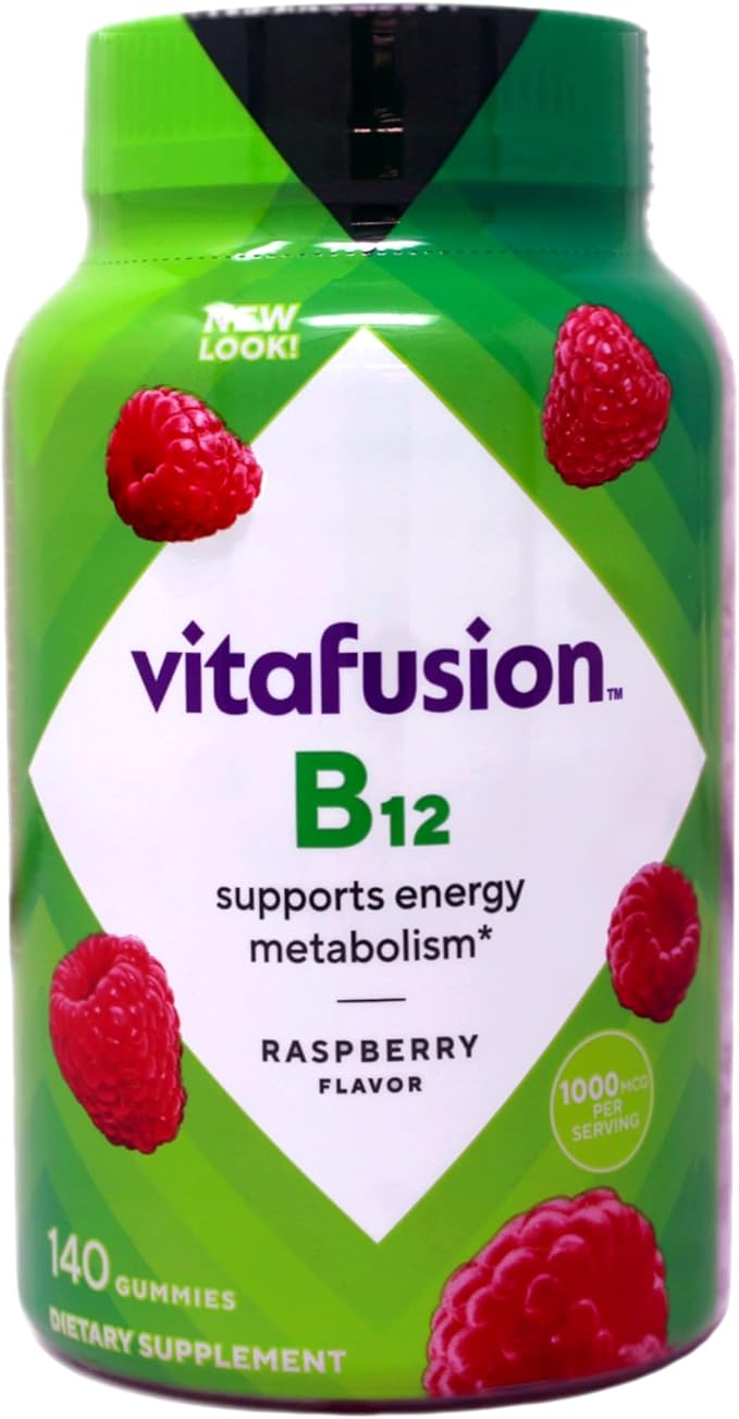 Vitamin B-12 Gummy Supplement High Potency Energy Support 1000 mcg 140ct (1 Pack)