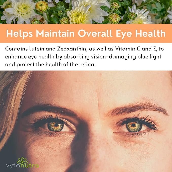 Optic Care Eye Vitamins – Lutein Zeaxanthin Vitamins A C E Zinc Copper Chrysanthemum &amp Goji – Antioxidant Micronutrient Formula for Vision Support – 3 PK