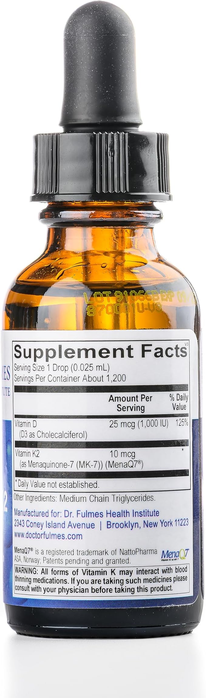Liquid Vitamin D3 with K2 Bone Strength • Cardiovascular Health • Immune Support