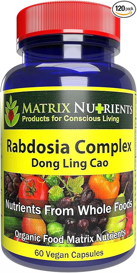 RABDOSIA Complex - Highly Potent Antioxidant for Maximum Cell Protection! - 100% Natural Ingredients: Rabdosia Extract Green Tea Resveratrol Rutin - Vegan Capsules (60ct)