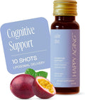 Happy Aging Cortisol Support for Women – Stress Relief &amp Mental Clarity with Ashwagandha L-Theanine L-Tyrosine Magnesium Sulfate Vitamin D3 &amp B6 Sugar-Free – 10 Ready-to-Drink Shots