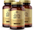 Solgar Megasorb CoQ-10 600 mg 30 Softgels (Pack of 3) - Promotes Nervous System Health - Coenzyme Q10 Supplement - Enhanced Absorption - Gluten Free Dairy Free - 90 Total Servings