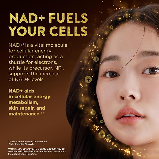 Swisse Plus NAD+ Calm Skin | Clinically Tested NAD+ Supplement | Supports Balanced Healthy Skin | Anti-Aging Supplement for Women &amp Men | 30 Capsules