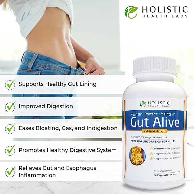 All-Natural Liver and Gut Support | Organic Milk Thistle Organic Dandelion Root &amp Organic Black Pepper | Ginger Artichoke Leaf Extract Deglycerized Licorice Root &amp Patented Zinc Carnosine
