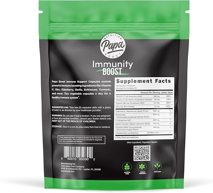 Immune Boost Multivitamin - Liquid Cap Unisex 1 Count Nutritional Supplement - Daily Support Clinically Supported Dosages Natural Ingredients