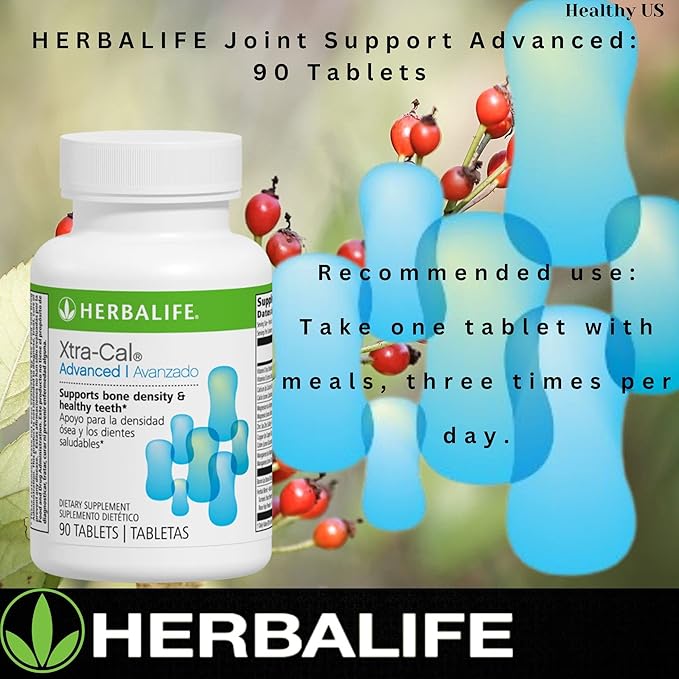 Herbalife Xtra-Cal Advanced: Tablets with Vitamin D and Minerals Rich in Calcium (90 Tablets)