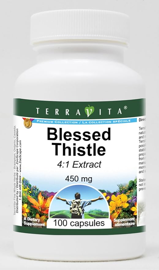 Blessed Thistle 4:1 Extract - 450 mg (100 Capsules ZIN: 522978)