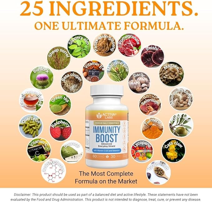 Daily Wellness Bundle — 1x Vitamin D3 + K2 &amp 2X Immunity Boosters | Supports Bones Immune Health &amp Vitality | Non-GMO Gluten-Free Sugar-Free Made in USA