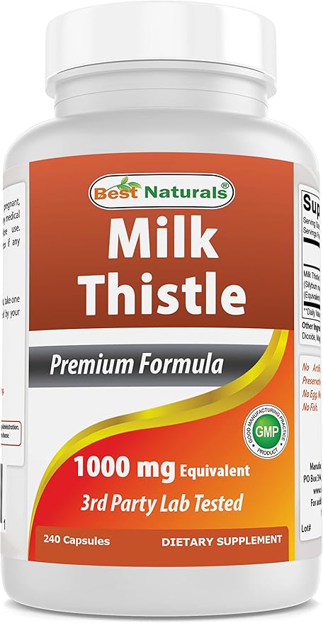 Best Naturals Artichoke Extract 10000 mg Equivalent &amp Milk Thistle Extract 1000mg