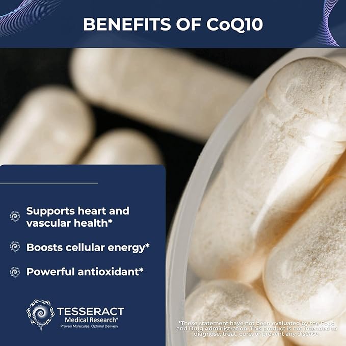 Tesseract Medical Research Master Antioxidant and Vitality Bundle Glutathione Supplement for Neurological Support and Muscle Health Hypoallergenic Formula