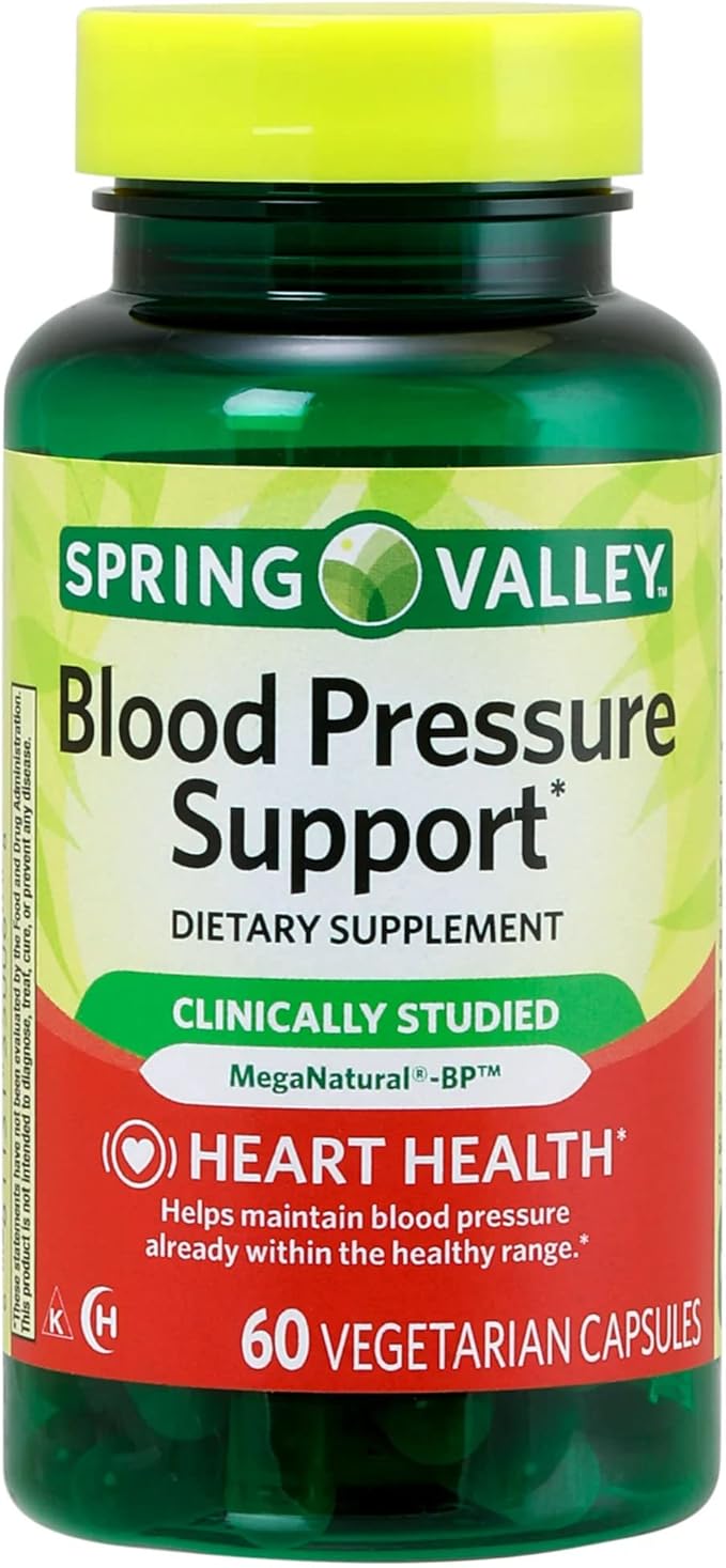 Spring Valley Blood Pressure Support 60 Capsules. includes | from A to Zinc with LUAL|