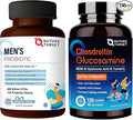 NATURE TARGET Probiotics for Men with Men Care Supplement Glucosamine Chondroitin MSM Joint Support Supplement Shellfish Free
