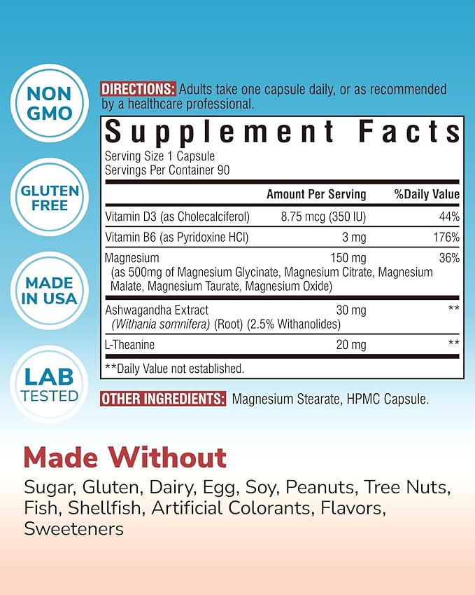 6 in 1 Magnesium Complex 120 Caps and Magnesium Ashwagandha Complex 90 Caps