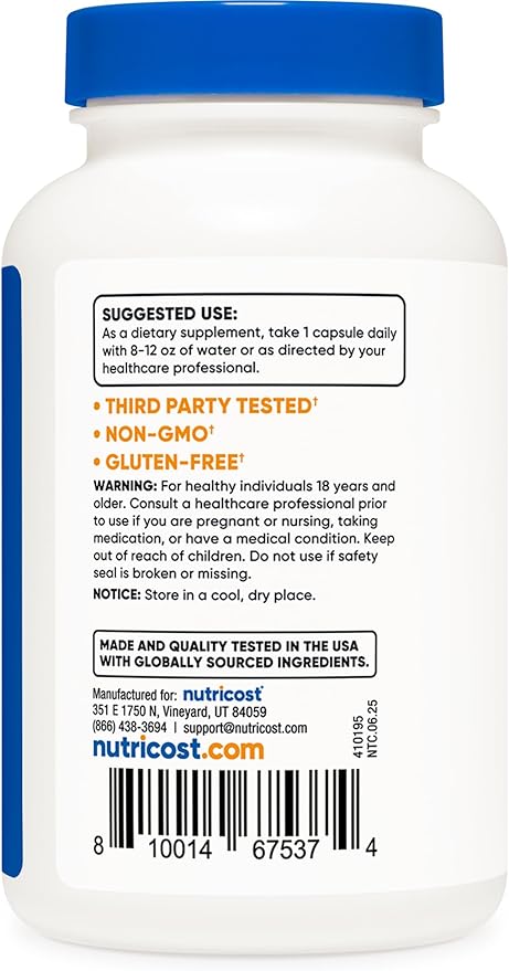 Nutricost Milk Thistle 240 Capsules for 240 Servings - Vegan Non-GMO and Gluten Free (Pack of 2)