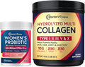 Doctor's Recipes Multi Collagen Peptides Powder 16oz and Probiotics for Women 30 Caps
