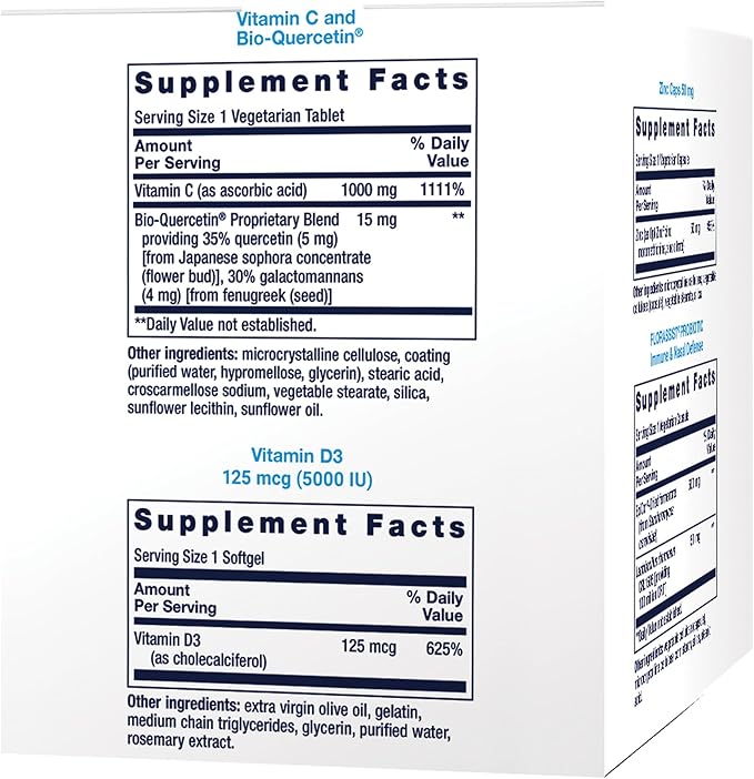 Life Extension - Immune Packs with Vitamin C &amp D Zinc and Probiotic (30 Packs)