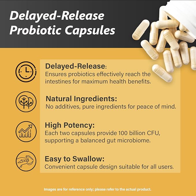 Probiotic 100 Billion CFU + 120 Billion CFU for Gut &amp Digestive Health Vegan Acidophilus Probiotic Supplement