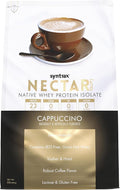 Syntrax Nutrition Nectar Lattes 100% Whey Protein Isolate Powder Cappuccino 2 lbs