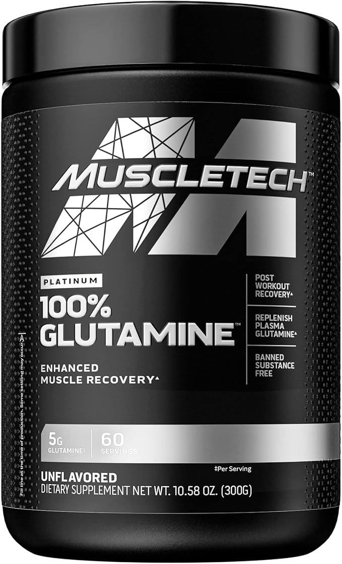 Muscletech Whey Protein Powder &amp Glutamine Powder for Muscle Building Strength and Recovery