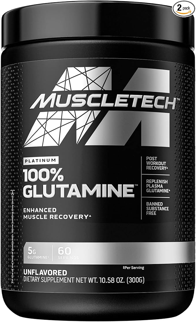 Muscletech Whey Protein Powder &amp Glutamine Powder for Muscle Building Strength and Recovery