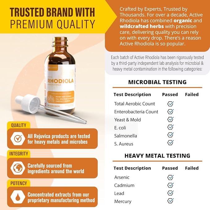 Rejuvica Health CardioVance + Active Rhodiola Bundle - Heart Support &amp Stress Relief Supplement Bundle - Advanced Liquid Deliver