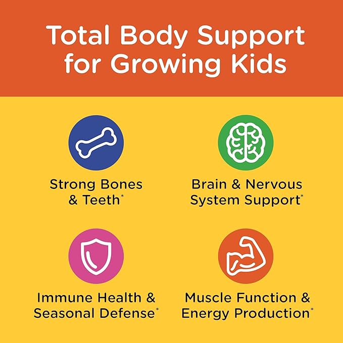 GNC Milestones Kids Premium Liquid Calcium+ Supplement Supports Healthy Growth &amp Development Strong Bones &amp Teeth for Kids 3 &amp Above Elderberry Flavor 30 Count