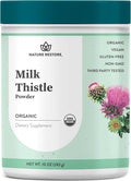 Nature Restore USDA Certified Organic Milk Thistle Seed Powder 10 Ounces Packaged in California