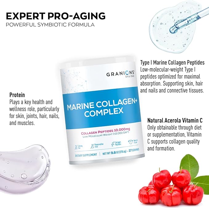 Marine Collagen Powder unflavored and Collagen Hyaluronic Complex Enhanced Collagen Bundle
