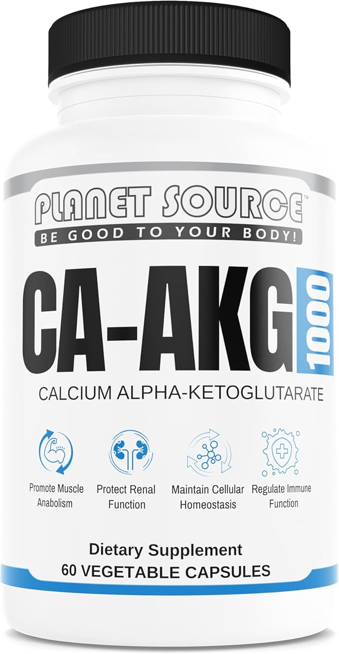 Calcium Alpha-Ketoglutarate (Ca-AKG) 1000mg Supports Healthy Aging and Energy